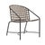 Brown Jordan Kantan Aluminum Suncloth Arm Chair, Textured Pewter frame with Mica fabric For Sale - Image 12 of 12