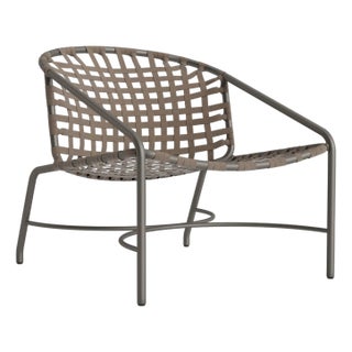 Brown Jordan Kantan Aluminum Suncloth Lounge Chair, Mica frame with Mica fabric For Sale