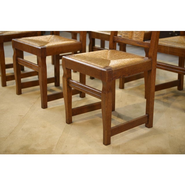 Vintage Brutalist Chairs, 1950s, Set of 6 For Sale - Image 4 of 14