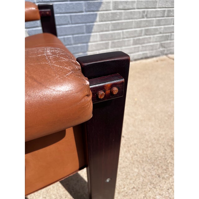 Percival Lafer Brazilian Rosewood & Leather Lounge Chair, Circa 1960s For Sale - Image 14 of 16