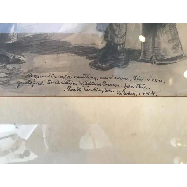 Arthur William Brown Drawing, with an Inscription by Booth Tarkington, 1915 For Sale In New York - Image 6 of 8