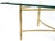 Brass 1970s Mid Century Brass Mastercraft Faux Bamboo Double Pedestal & Glass Top Dining Table For Sale - Image 8 of 9