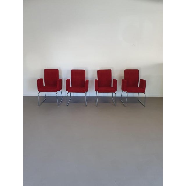 Metal Pub & Club Chairs, Set of 4 For Sale - Image 7 of 10