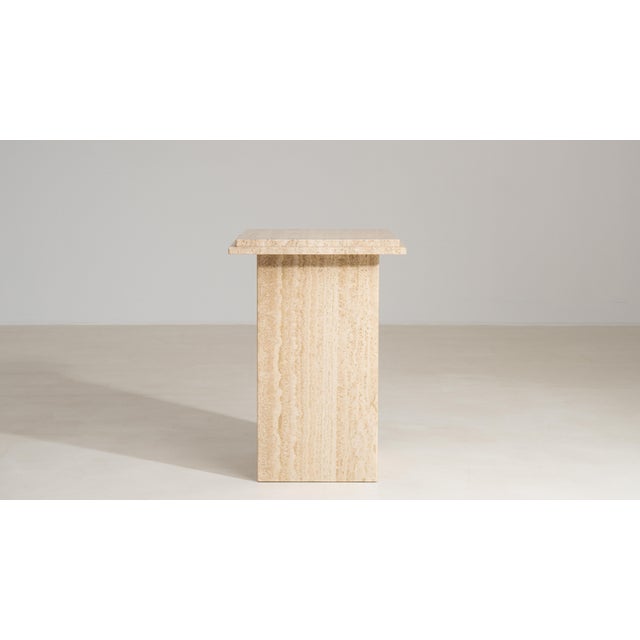 1970s Travertine Pedestal For Sale - Image 11 of 12