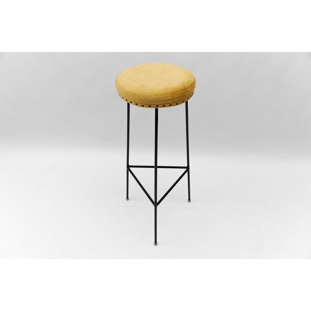 Mid-Century Modern Minimalistic String Bar Stools, 1950s, Set of 3 For Sale - Image 11 of 18