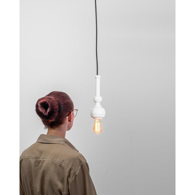 Contemporary Ceramic Pendant Lamp For Sale - Image 3 of 13