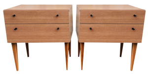 Mid-Century Nightstands, Set of 2