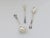 Early 20th Century Sterling Silver Plique-a-Jour Enamel Flatware Trio For Sale - Image 5 of 10
