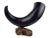 Indulge your love for the wild with this extraordinary sculpture featuring a colossal buffalo horn mounted on a rugged...
