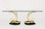 Exceptional Hollywood Regency swan console table designed by San Sen and manufactured in Spain for Art House, J.B.M., with...