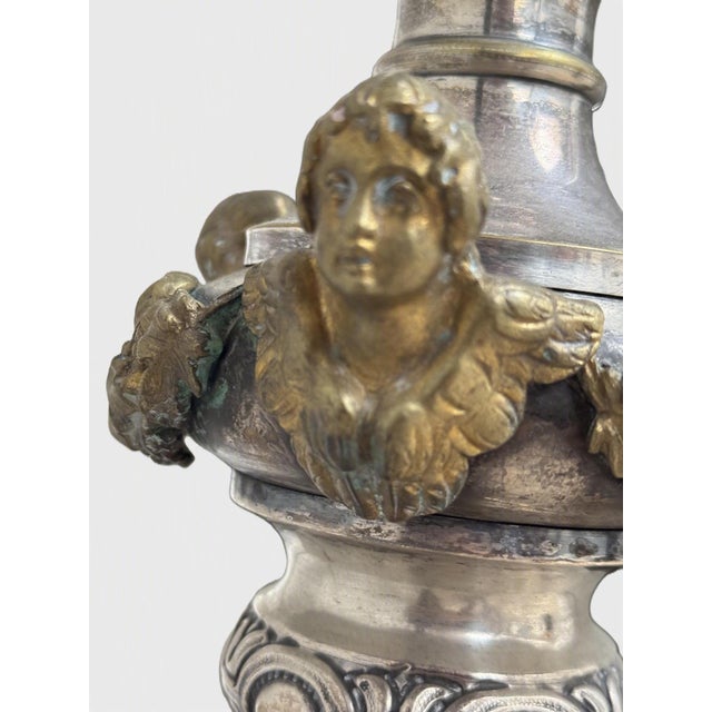 Monumental Reimagined Ecclesiastical Standard Incorporating an 18th Century Austrian Processional Finial For Sale - Image 12 of 13