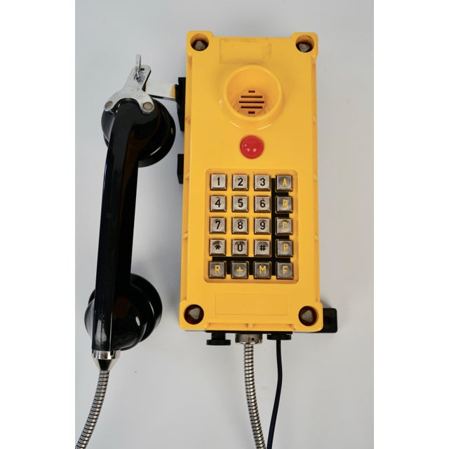 Industry Wall Mount Telephones in Bright Yellow from Tesla, 2004, Set of 2 For Sale - Image 12 of 18