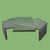 The Crossing Trio cocktail table by Thomas Pheasant for McGuire, its interlaced rattan base a signature of Pheasant's...