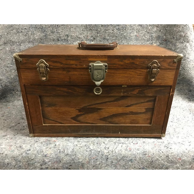 Vintage Six Drawer Wooden Jewelers or Gunsmith Box Chairish
