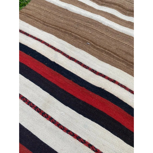 1950s Turkish Vintage Caucasian Long Kilim Runner Rug For Sale - Image 5 of 13
