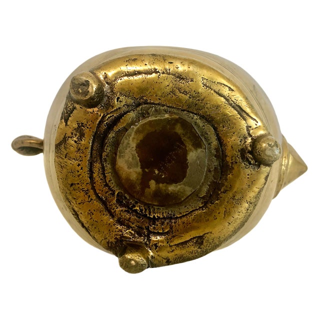 Vintage Indian Mughal-Style Brass Water Ewer For Sale - Image 9 of 11