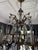 Vintage Chandelier-Absolutely Extraordinary Spanish Brass Chandelier With Faceted Crystals For Sale - Image 10 of 14