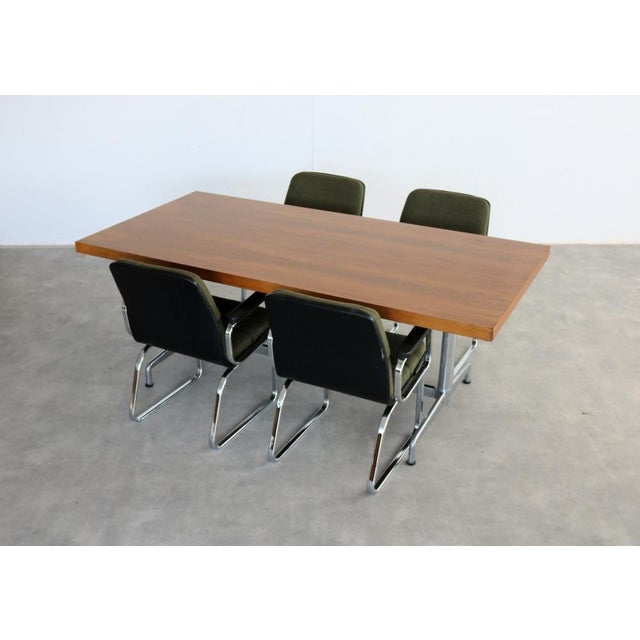 Vintage Industrial Conference Table, 1960s For Sale - Image 11 of 13