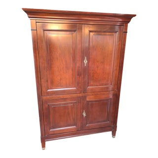 Jacques Grange Traditional Cherry Grange Armoire For Sale