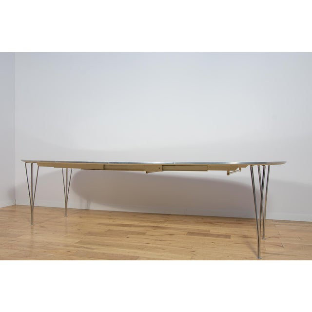 Mid-Century Modern Extendable Ellipse B612 Dining Table by Piet Hein & Bruno Mathsson for Fritz Hansen, 1960s For Sale - Image 11 of 18