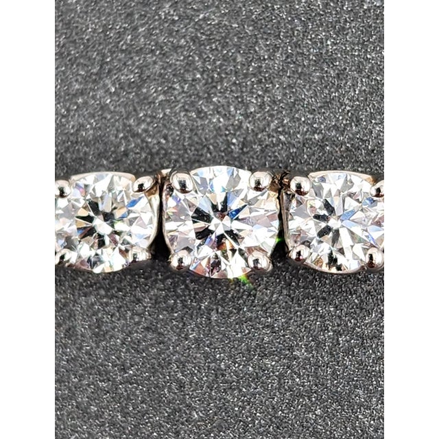 Early 21st Century 9.13 Ct Riviera Graduated Diamond Necklace - Platinum For Sale - Image 5 of 9