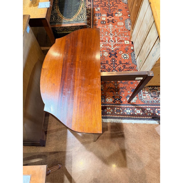 Mid 20th Century Mid 20th Century Mahogany Swing-Leg Gateleg Accent Table With Inlaid Edge Detail For Sale - Image 5 of 6
