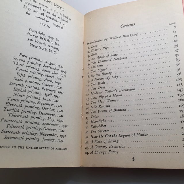 The Great Short Stories of Guy De Maupassant For Sale - Image 5 of 7