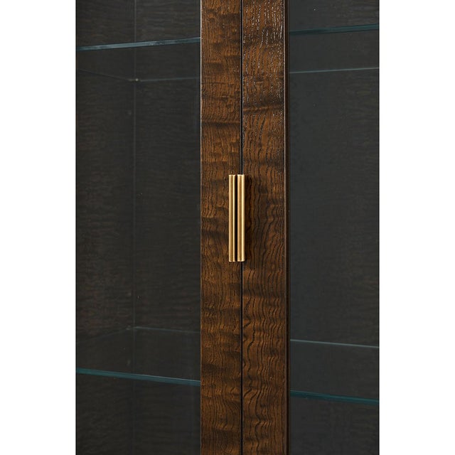 2020s Burl Art Deco Curio Cabinet For Sale - Image 5 of 7