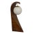 Mid Century Modern Modeline Wave Table Lamp in Walnut and Brass For Sale
