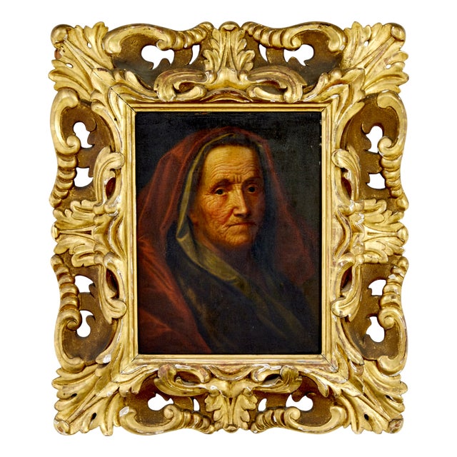 After Balthasar Denner, Lady, 1730, Oil on Board, Framed For Sale