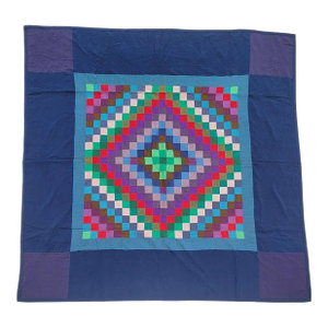 1930s Amish Wool Trip Around the World Quilt