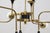 Mid-Century Modern Chandelier with 18 Lights in Brass and Opal Glass by Stilnovo, Italy, 1959 For Sale - Image 3 of 15