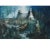 Rustic European Expressionist Rustic European Blue White and Teal Village Landscape Painting With Boat For Sale - Image 3 of 16
