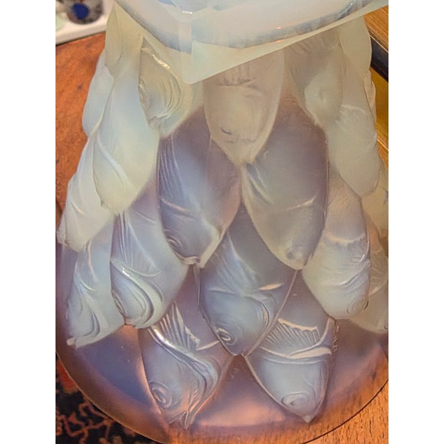 Beautiful art deco Sabino Fish Vase opalescent vase.