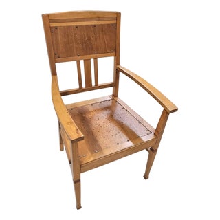 Arts & Crafts Armchair in Wood For Sale
