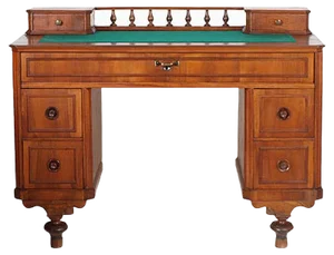 19th Century Italian Walnut Writing Desk