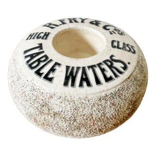 Antique English Table Waters Advertising Match Striker For Sale