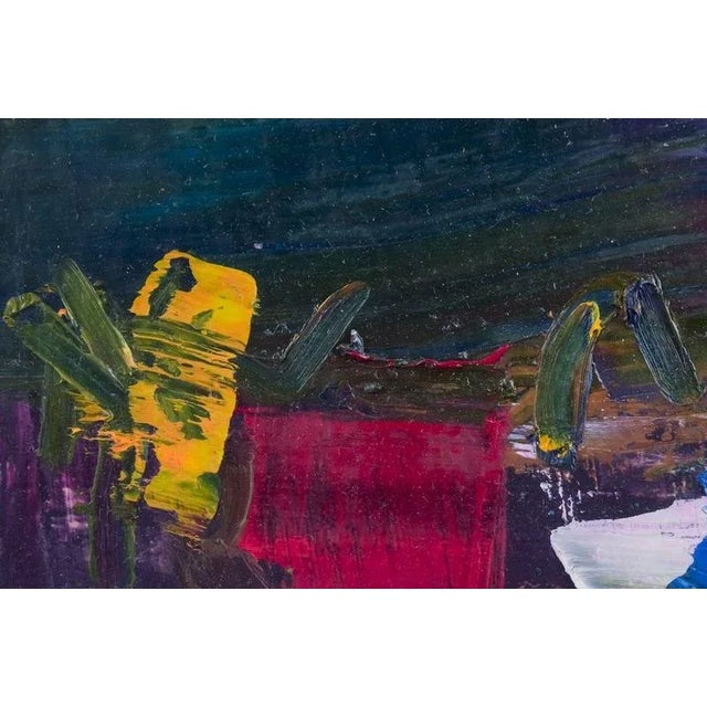 Modern Lars Bertle, Abstract Composition, 1960s, Oil on Board For Sale - Image 3 of 8