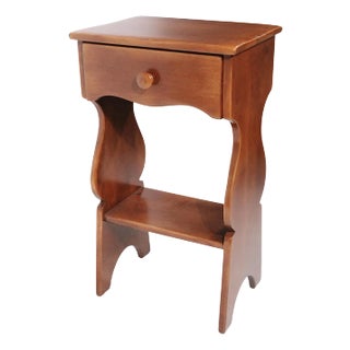 Cushman Maple Colonial Creation One Drawer Nightstand C. 1930's For Sale