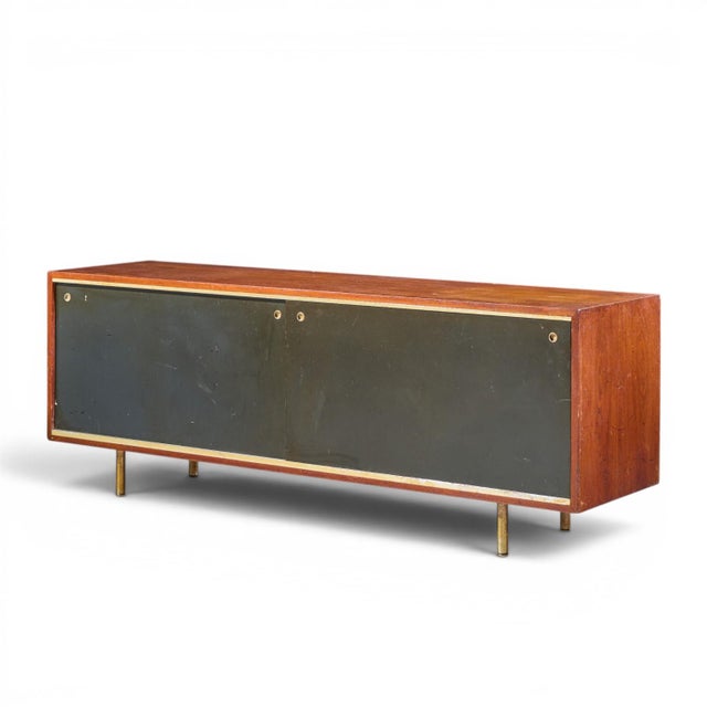 Mid-Century Modern George Nelson for Herman Miller 8000 Executive Series Mid Century Walnut Credenza For Sale - Image 3 of 12