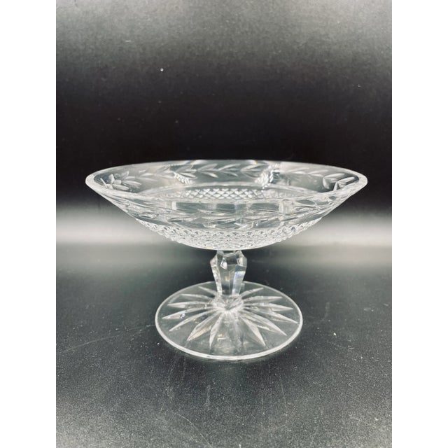 Waterford Pair of Corresponding Vintage Waterford Glandore Crystal Compotes For Sale - Image 4 of 13
