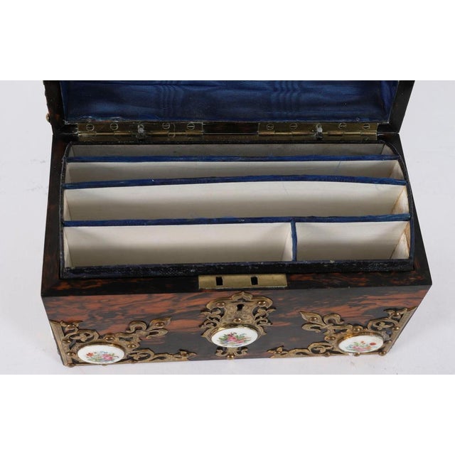 Antique Coromandel and Brass Stationary Casket from Howell James & Co., 19th Century For Sale - Image 4 of 18