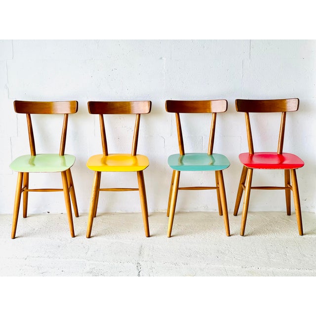 Kitchen Chairs from Ton, 1960s, Set of 4 For Sale - Image 13 of 18