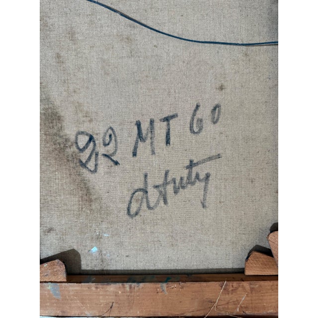 White Henri d'Anty, French Modernist Large Paris Street Oil Painting Expressionist Henry D'anty, c.1960's For Sale - Image 8 of 13