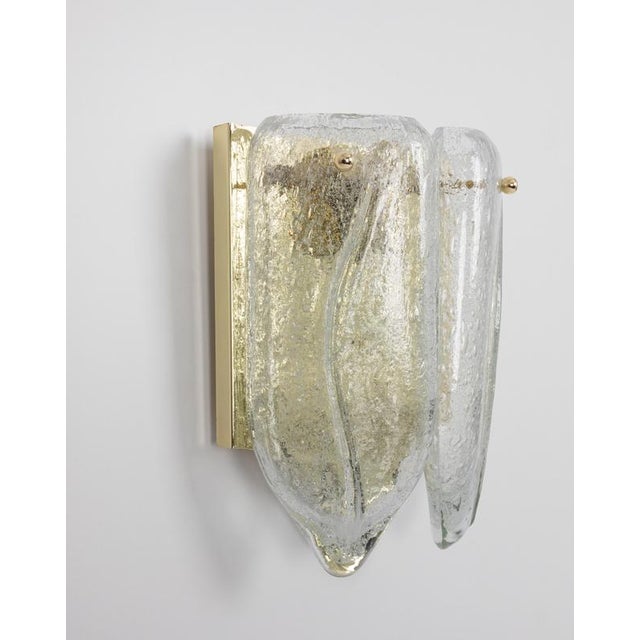 Brass and Murano Glass Wall Sconce from Doria, Germany, 1960s For Sale - Image 6 of 15