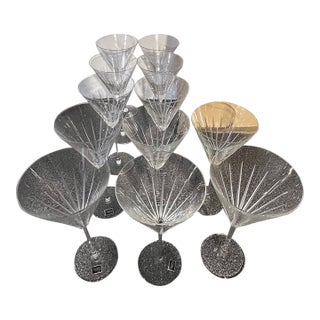 1980s Mikasa Crystal Water Goblets - Set of 12 For Sale