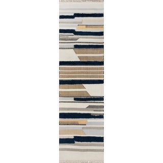 Novogratz by Momeni Indio Feliz in Navy - 2'X8' Runner For Sale