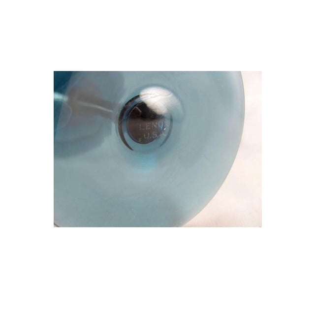 Mid Century Modern Lenox Blue Shadow Wine Glasses- Set of 12 For Sale - Image 11 of 11