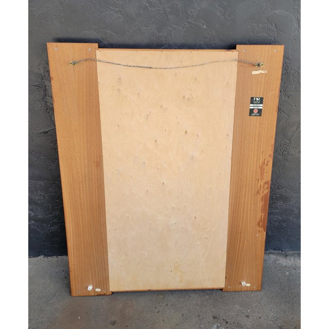 Danish Modern Rectangular Rosewood Mirror by Andr. L Riss. Norway For Sale - Image 11 of 12