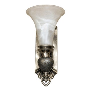 Kichler Wall Sconce Frosted Glass Metal Tuscan Gold Neo Classical English Style For Sale
